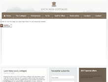Tablet Screenshot of luxurycottageslochness.com